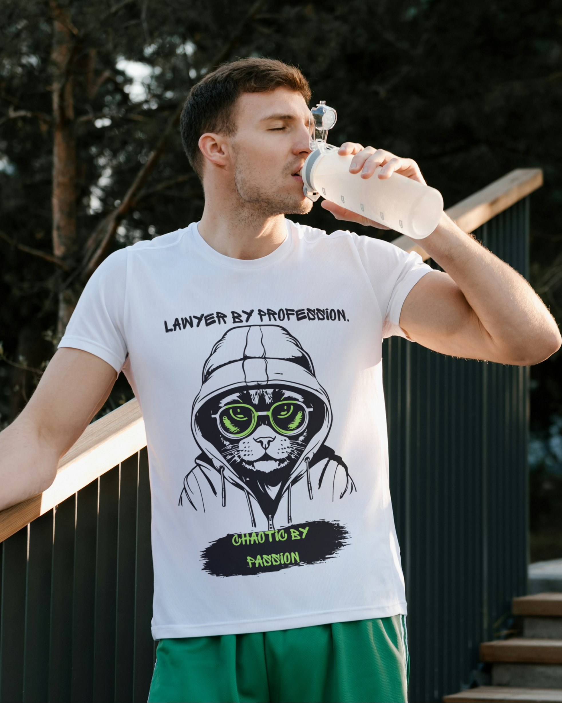 Lawyer by Profession, Chaotic by Passion – Oversized attitude Tee