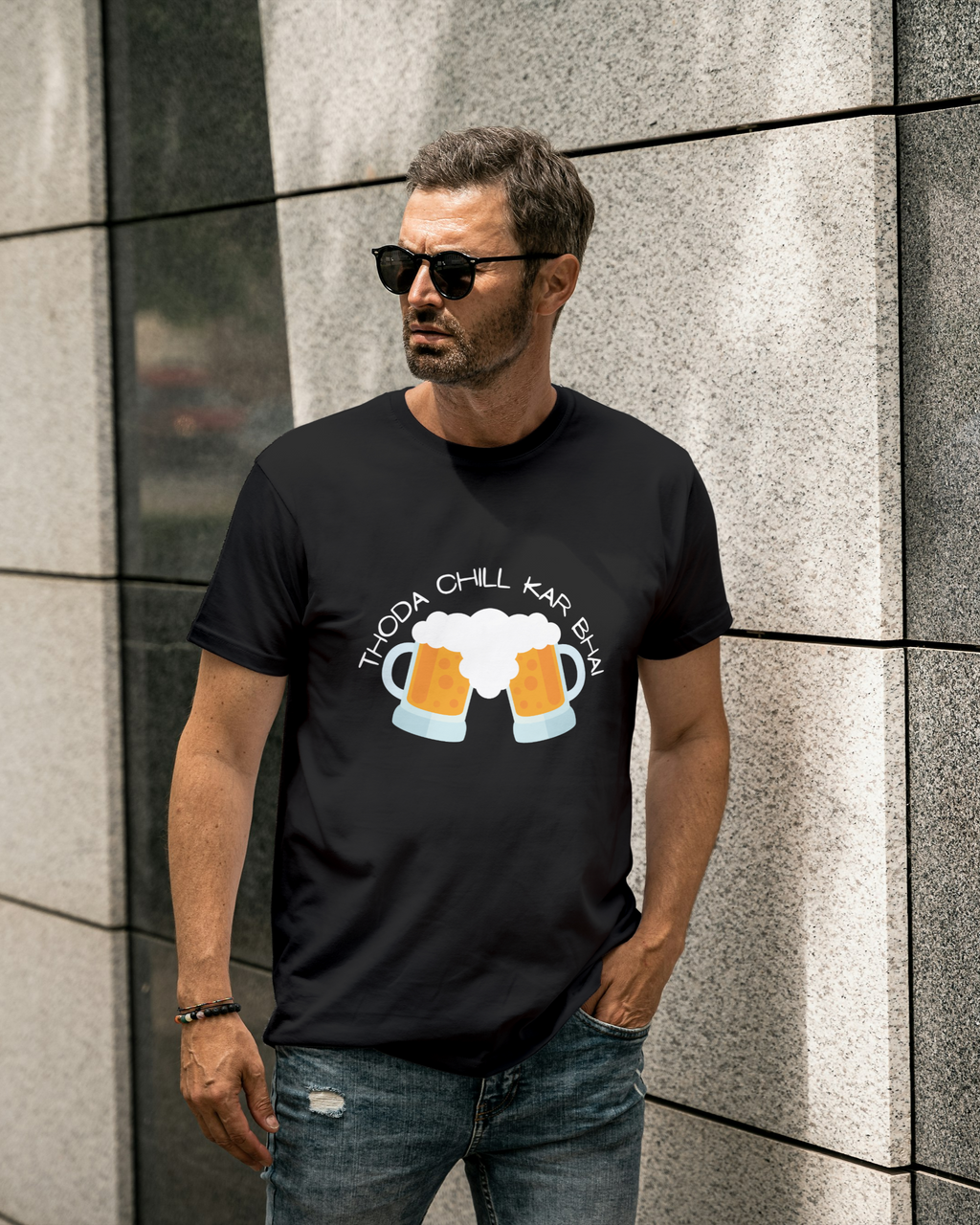Thoda Chill Kar Bhai – Desi Vibe T-Shirt