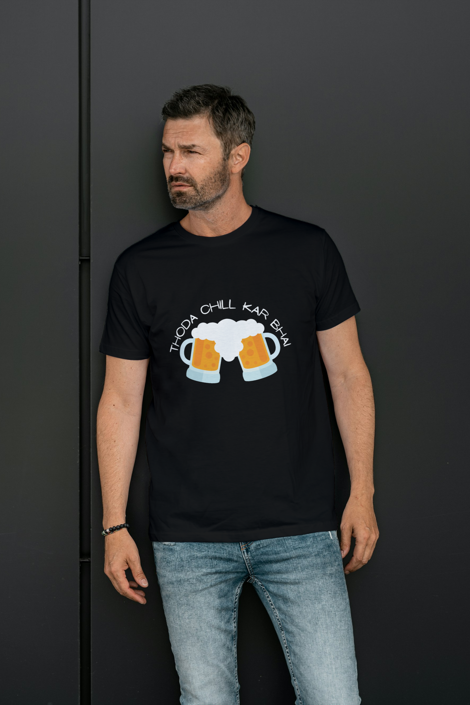 Thoda Chill Kar Bhai – Desi Vibe T-Shirt