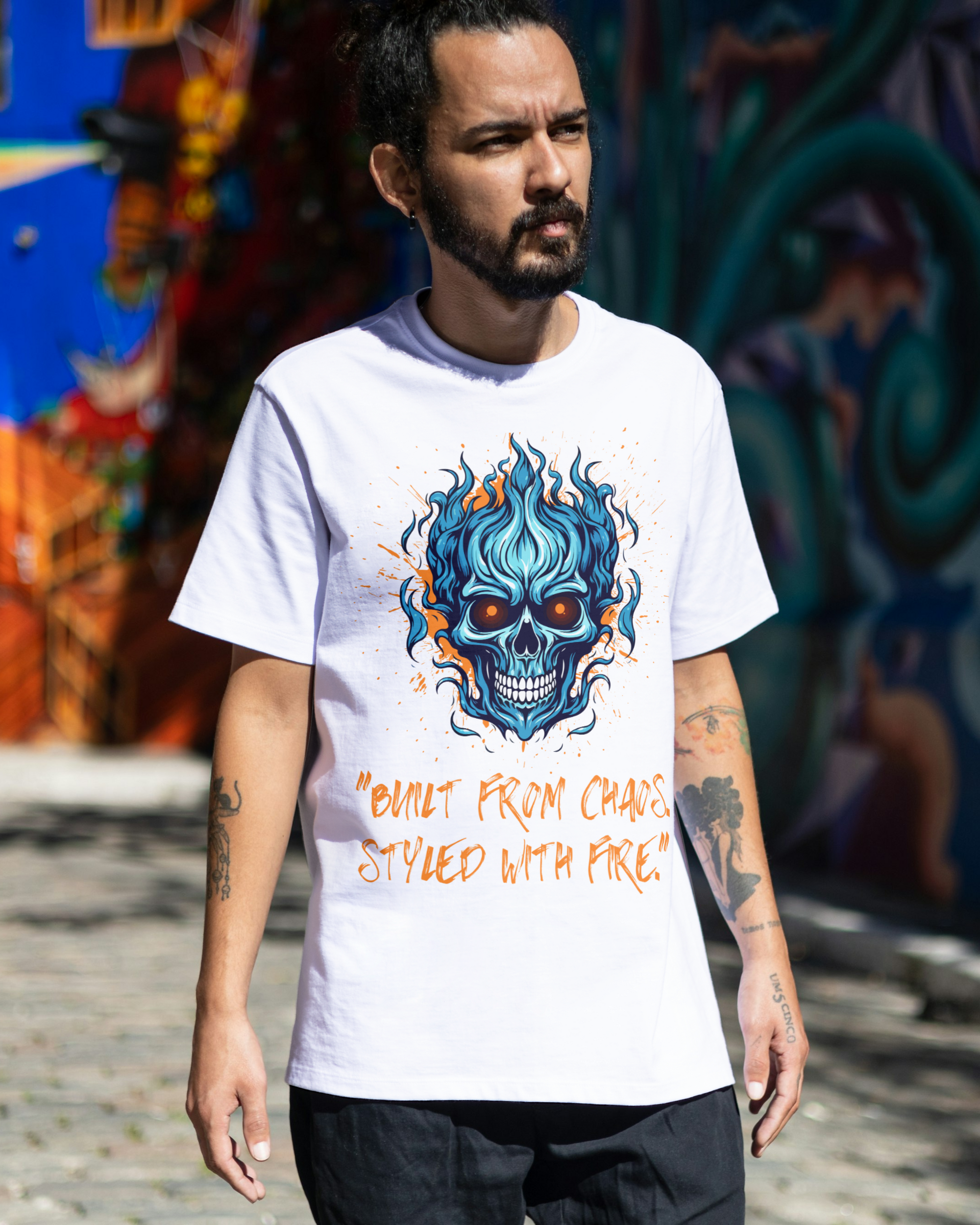 "Built from Chaos" Oversized Graphic Tee